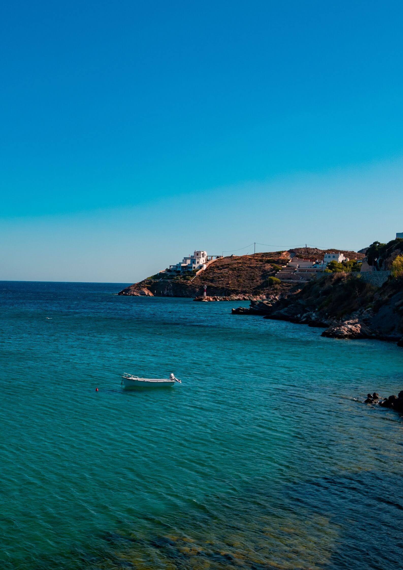 Kini Beach in Syros. Luxury Travel in Syros