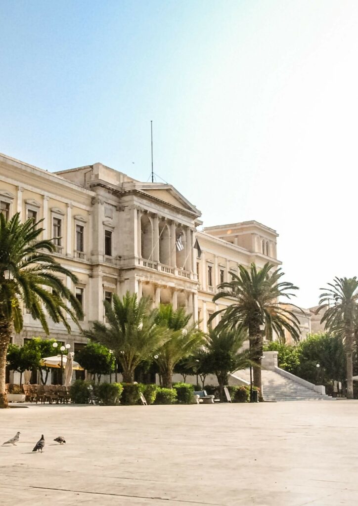 Luxury Holidays in Syros. Ermoupoli Townhall