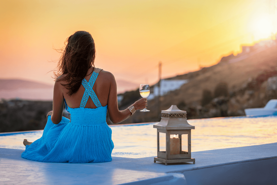 Mykonos high sunset villa-Vivestia | Risk-Free Villas, Hotels and Cruises in VR