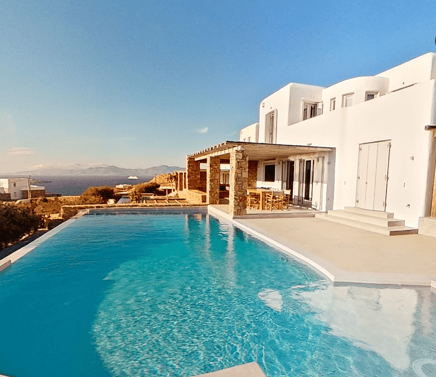 mykonos villas with private pool-vivestia | risk-free villas, hotels and cruises in vr