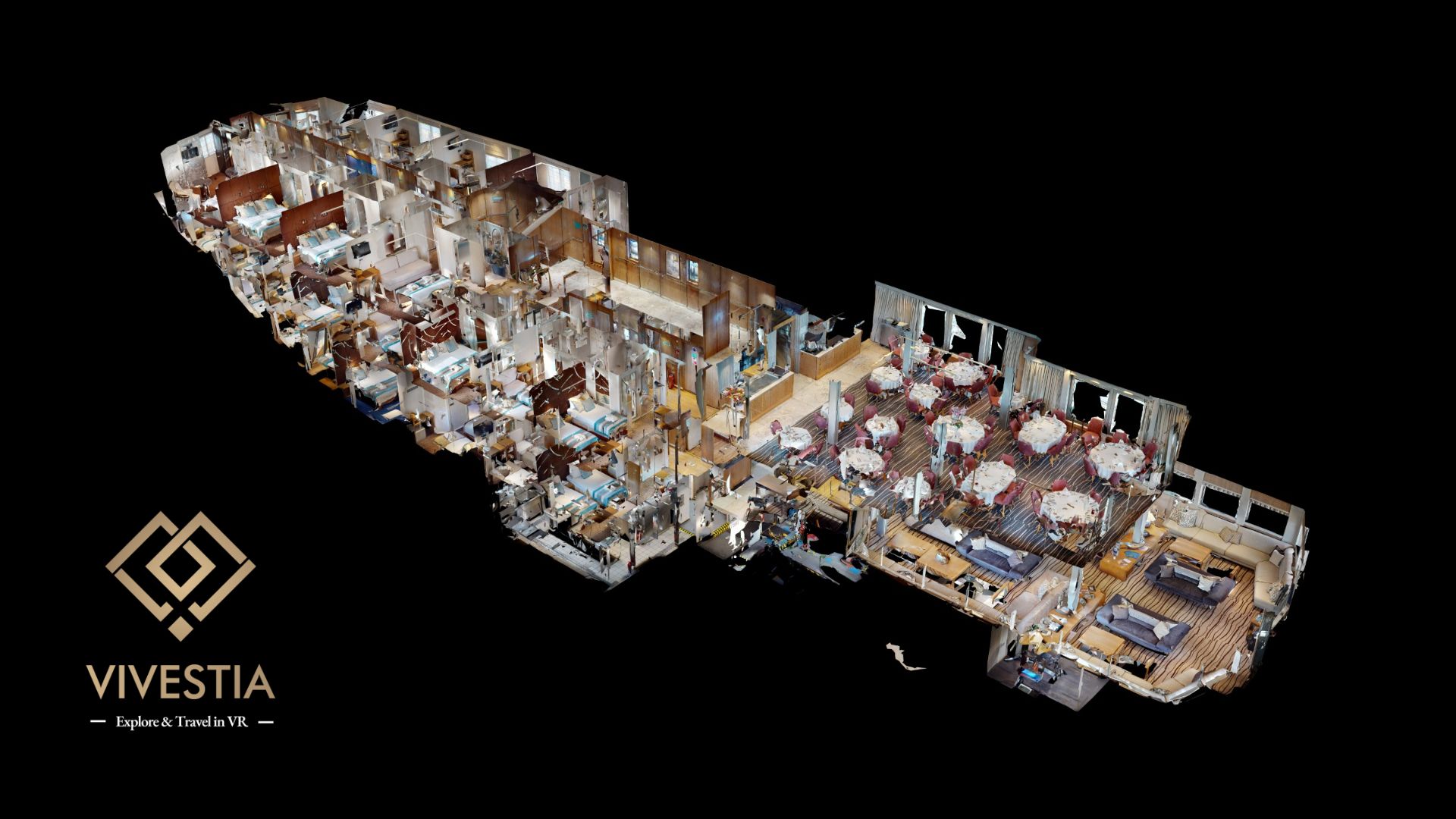 360 Virtual Tour Variety Cruises-Vivestia | Risk-Free Villas, Hotels and Cruises in VR