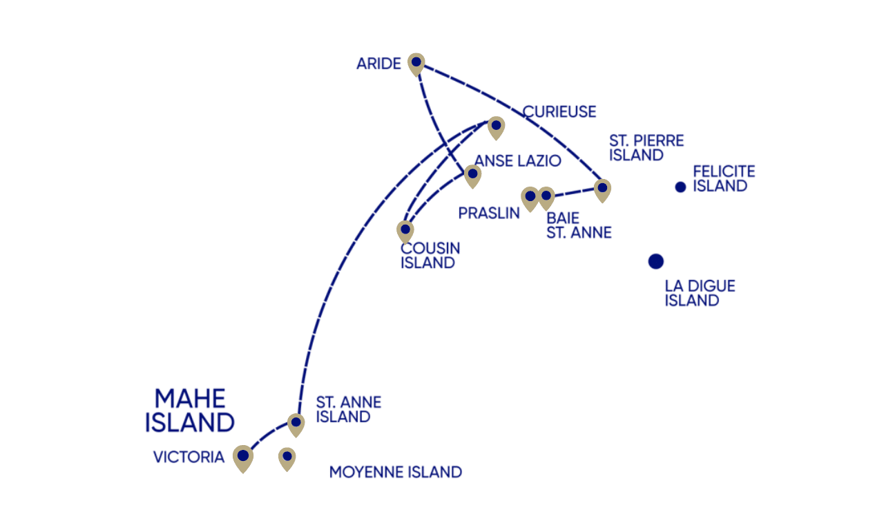 Seychelles Cruises - 5 days Cruise - Pegasos-Vivestia - Book Hotels, Villas, Cruises via 3D VR Tours